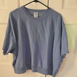 PINK Victoria's Secret Light Blue Sweatshirt  Tee